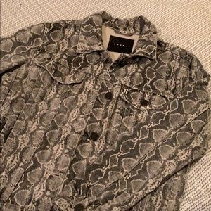 Snake skin print jacket